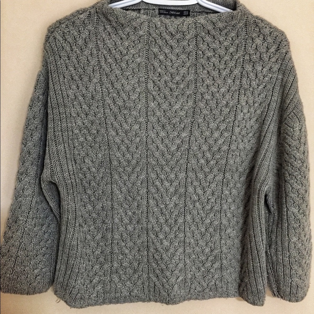 Zara Crop Knit Sweater